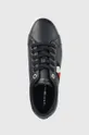 σκούρο μπλε Δερμάτινα αθλητικά παπούτσια Tommy Hilfiger Corporate Tommy Cupsole