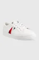 Δερμάτινα αθλητικά παπούτσια Tommy Hilfiger Corporate Tommy Cupsole λευκό