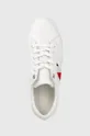 λευκό Δερμάτινα αθλητικά παπούτσια Tommy Hilfiger Corporate Tommy Cupsole