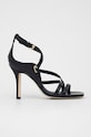 Tommy Hilfiger sandały skórzane Elevated TH High Heel pozostałe granatowy FW0FW06653.DW5