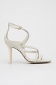 Tommy Hilfiger sandale de piele Elevated Th High Heel subțire alb FW0FW06653.YBL
