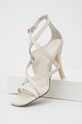 Tommy Hilfiger sandale de piele Elevated Th High Heel FW0FW06653.YBL alb AW22