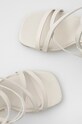 Кожени сандали Tommy Hilfiger Elevated Th High Heel бял FW0FW06653.YBL