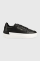 czarny Tommy Hilfiger sneakersy TH Signature Leather Damski