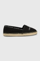 fekete Calvin Klein Jeans espadrilles Esparille Monogram Női