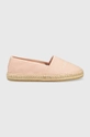 ružová Espadrilky Calvin Klein Jeans Esparille Monogram Dámsky