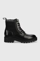 Calvin Klein Jeans workery Military Boot YW0YW00673.BDS płaski czarny YW0YW00673.BDS