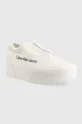 Πάνινα παπούτσια Calvin Klein Jeans λευκό