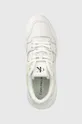 biały Calvin Klein Jeans sneakersy skórzane Sporty Runner Comfair Laceup