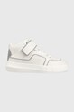 Шкіряні кросівки Calvin Klein Jeans Chunky Cupsole Laceup Mid Planet friendly білий YW0YW00811.0LC