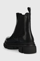 Obuwie Big Star sztyblety skórzane KK274485.BLACK czarny