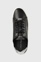 Kožené sneakers boty Calvin Klein Cupsole Unlined Lace Up černá HW0HW01055.BAX