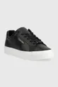 Δερμάτινα αθλητικά παπούτσια Calvin Klein Vulc Lace Up μαύρο
