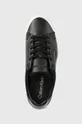 μαύρο Δερμάτινα αθλητικά παπούτσια Calvin Klein Vulc Lace Up