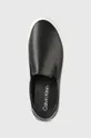 μαύρο Δερμάτινα ελαφριά παπούτσια Calvin Klein Vulc Slip On Nano Fox