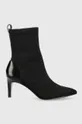 crna Gležnjače Calvin Klein Sock Ankle Boot Ženski