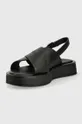 Kožené sandále Calvin Klein Flatform Sandal  Zvršok: Prírodná koža Vnútro: Prírodná koža Podrážka: Syntetická látka