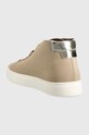 Încălțăminte Calvin Klein sneakers din piele intoarsă Cupsole Unlined High Top HW0HW01174.PCV bej