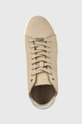 μπεζ Σουέτ αθλητικά παπούτσια Calvin Klein Cupsole Unlined High Top