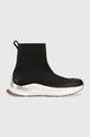 Sneakers boty Calvin Klein Sock Boot textilní černá HW0HW01177.BAX