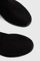 crna Čizme od brušene kože Tommy Hilfiger Th Coin Longboot