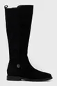 μαύρο Μπότες Tommy Hilfiger Th Essentials Longboot Γυναικεία
