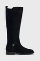 σκούρο μπλε Μπότες Tommy Hilfiger Th Essentials Longboot Γυναικεία