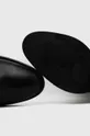 črna Usnjeni elegantni škornji Tommy Hilfiger