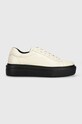 Gant sneakersy skórzane Alincy platforma beżowy 25531289.G199