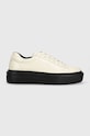 Gant sneakersy skórzane Alincy platforma beżowy 25531289.G199