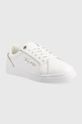 Tommy Hilfiger sneakersy skórzane Signature Piping Sneaker biały