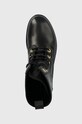 Kožne čizme Tommy Hilfiger Th Monogram Biker Boot crna FW0FW06817.BDS