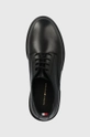 чорний Шкіряні туфлі Tommy Hilfiger Leather Lace Up Shoe