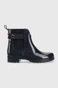 тёмно-синий Резиновые сапоги Tommy Hilfiger Ankle Rainboot With Metal Detail Женский