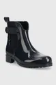 Tommy Hilfiger stivali di gomma Ankle Rainboot With Metal Detail blu navy