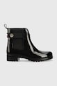 Tommy Hilfiger kalosze Ankle Rainboot With Metal Detail czarny FW0FW06777.BDS