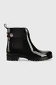 črna Gumijasti škornji Tommy Hilfiger Ankle Rainboot With Metal Detail Ženski