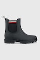 Tommy Hilfiger kalosze Rain Boot Ankle Elastic granatowy FW0FW06774.DW5