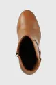καφέ Δερμάτινες μπότες Tommy Hilfiger Belt High Heel Boot
