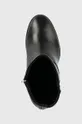 чёрный Кожаные полусапожки Tommy Hilfiger Belt High Heel Boot