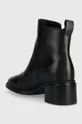 Kožené členkové topánky Tommy Hilfiger Zip Leather Mid Heel Boot  Zvršok: Prírodná koža Vnútro: Textil, Prírodná koža Podrážka: Syntetická látka