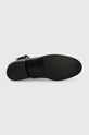 Kožené členkové topánky Tommy Hilfiger Th Belt Flat Boot FW0FW06753.BDS čierna