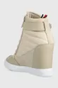 Členkové topánky Tommy Hilfiger Wedge Sneaker Boot  Zvršok: Syntetická látka, Prírodná koža, Semišová koža Vnútro: Syntetická látka, Textil Podrážka: Syntetická látka