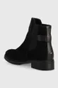 Tommy Hilfiger magasszárú cipő velúrból Th Suede Flat Boot  Szár: textil, természetes bőr Belseje: textil, természetes bőr Talp: szintetikus anyag