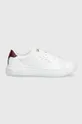 λευκό Δερμάτινα αθλητικά παπούτσια Tommy Hilfiger Signature Court Sneaker Γυναικεία