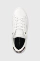 Kožené sneakers boty Tommy Hilfiger Signature Court Sneaker bílá FW0FW06738.YBR