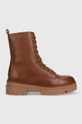 καφέ Δερμάτινα workers Tommy Hilfiger Monochromatic Lace Up Boot Γυναικεία