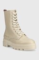Tommy Hilfiger workery skórzane Monochromatic Lace Up Boot FW0FW06732.ACI beżowy AW22