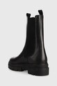 Обувь Кожаные полусапоги Tommy Hilfiger Monochromatic Chelsea Boot FW0FW06730.BDS чёрный