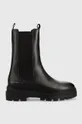 μαύρο Δερμάτινες μπότες τσέλσι Tommy Hilfiger Monochromatic Chelsea Boot Γυναικεία